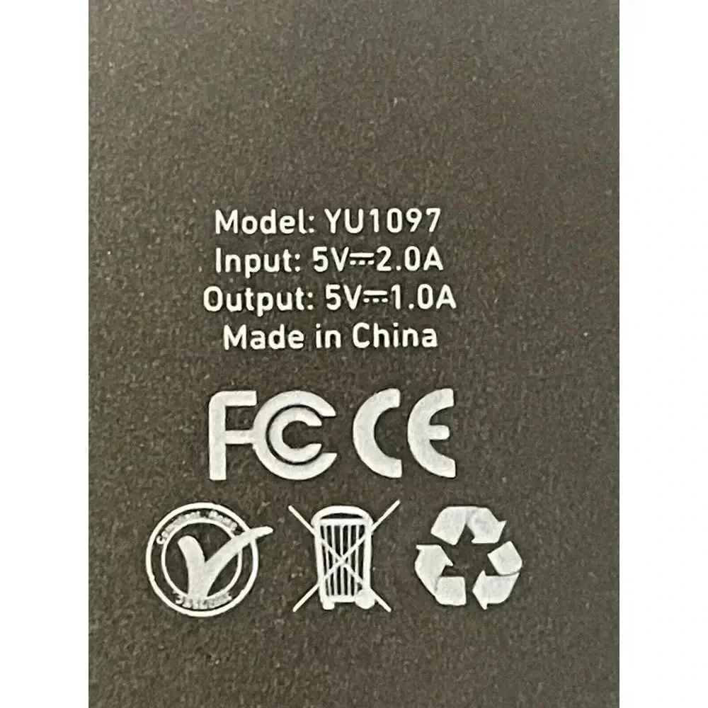 U-YOUSE ‎ Wireless Charging Pad YU1097 Clear With Black Includes USB Cable